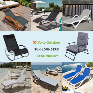 <span class=keywords><strong>Chaise</strong></span> à bascule en bois d'extérieur durable au design moderne et traditionnel avec support en bois pour les loisirs à la <span class=keywords><strong>piscine</strong></span> et au parc - Product Image 5