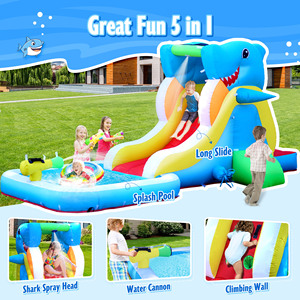 Outdoor Bouncing Castle for Kids Trampoline Inflatable House Water <b>Slide</b> NBHL-059 Backyard Home Used Kids Toys Inflatable Bounci - Product Image 5