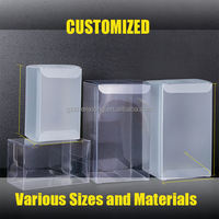 Boîte pliable transparente en PET avec logo personnalisé, anti-rayures, boîte pliable en plastique transparent, emballage résistant aux rayures pour les jouets électroniques