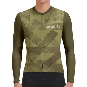 Camiseta de ciclismo con nombre de equipo personalizado para hombre, ropa de <span class=keywords><strong>manga</strong></span> <span class=keywords><strong>larga</strong></span> para bicicleta de montaña, ropa de ciclismo con logotipo personalizado, <span class=keywords><strong>maillot</strong></span> de ciclismo para hombre - Product Image 3