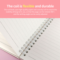 Deux Styles Disponibles A6 Spiral Diary Notebook Cute Girl Custom Wood Paper Muzili Notebook Kawaii