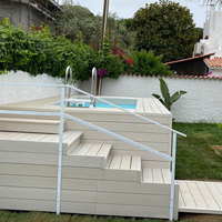 Petite mini piscine hors sol personnalisée 3m 4m 5m Piscine extérieure en bois composite plastique moderne Piscina