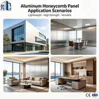 Panneau en nid d'abeille en aluminium, design moderne, résistant à l'eau et au feu, pour conteneur de stockage d'énergie, armoire murale, haute planité