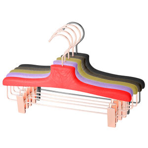 Charisma Modern Eco-friendly Multifunctional Plastic Pant <strong>Hangers</strong> Nonslip Widened Design Coat <strong>Hanger</strong> with <strong>Clips</strong> for Wardrobe Use - Product Image 2