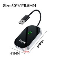 Adaptador CarPlay Inalámbrico, Convierte de Cableado a Inalámbrico, Conexión Automática Plug & Play, Rápido y Fácil de Usar, Adaptador USB CarPlay para Autos