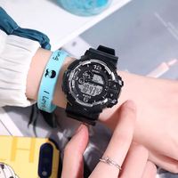 Montre numérique chronographe pour enfants, montres-bracelets LED multifonctionnelles, montres de sport à la mode, étanches et lumineuses