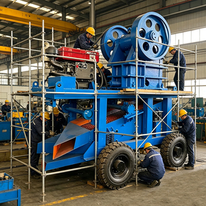 Concasseur à mâchoires et concasseur de roche, machine de concassage de pierres pour les déchets de construction et le concassage de pierres minières - Product Image 1