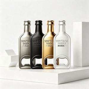 Ouvre-bouteille de bière aimanté pour réfrigérateur et décapsuleur électroplaqué, design créatif, modèle WL0028 pour usage domestique et extérieur - Product Image 1