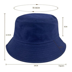 Sombreros de pescador de algodón para exteriores, con estampado y bordado, logotipo personalizado DIY, gorros de ocio, gorros tipo panamá, gorros de verano para el sol. - Product Image 2