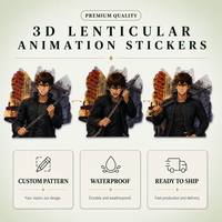 Autocollants magnétiques lenticulaires 3D Joyprint pour voitures, ordinateurs portables, murs - Matériel PET imperméable avec impression UV