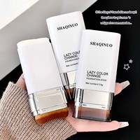 SHAQINUO – Bâton de fond de teint hydratant et matifiant à changement de couleur, couvrance totale, résistant à l'eau, pour maquillage en gros