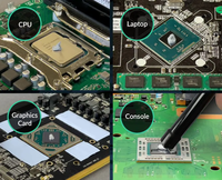 Pâte thermique liquide en métal liquide LT-100 128W/mK, graisse 1,5g 3g en silicone pour refroidissement CPU GPU haute tension et haute température