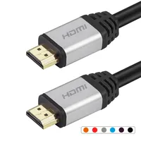 Emballage personnalisé pour câble flexible haute vitesse 2.1 8K à paire torsadée en PVC plaqué or pour lecteur DVD et moniteur