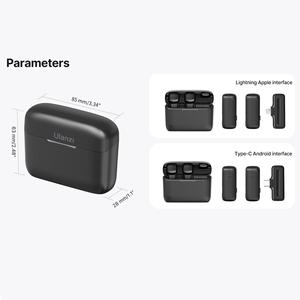 Ulanzi J12 Microphone Lavalier <span class=keywords><strong>sans</strong></span> <span class=keywords><strong>fil</strong></span> <span class=keywords><strong>micro</strong></span>-cravate 20M enregistrement Audio vidéo pour Smartphone Android pour iPhone 16 DJI <span class=keywords><strong>Action</strong></span> 5 - Product Image 2