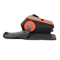 Mini Elliptique de Bureau Électrique, Pédalier d'Exercice à Domicile pour Fitness Intérieur, Machine de Rééducation pour Personnes Âgées, en Acier et ABS, 12 Vitesses