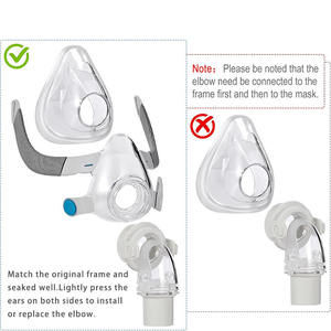 قناع كابا الأكثر مبيعًا قطعة واحدة متوسط الحجم من السيليكون قناع كامل للوجه F20 وسادة استبدال سيليكون كابا-ماسك F20 للوجه الكامل - Product Image 4