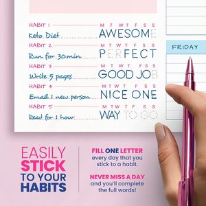 Customizable Colorful Lined Daily Planner Schedule Personalized Paper Memo Pad Printed <b>Calendar</b> Modern Fashionable Promotional - Product Image 3