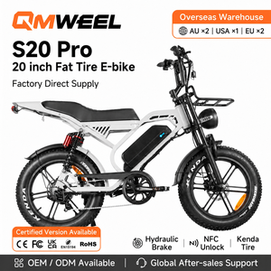 Vélo électrique QMHEEL S20 Pro pour trajets quotidiens avec pneus tout-terrain et siège confortable pour les commandes en gros, livraison depuis l'entrepôt UE et les stocks US/AU. - Product Image 1