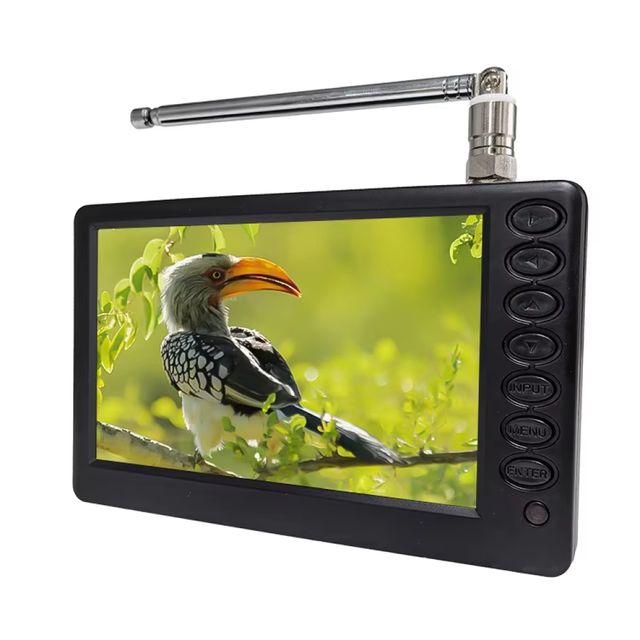 5inch Portable Mini Digital Television 800x480 LED Backlight 12V Power Stand TV USB TF Card Support Built-in 1500mAh Battery