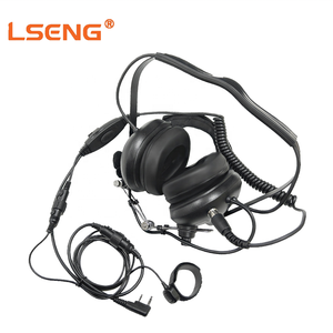 Auriculares LSENG para Walkie Talkie, Material PU, Controlador Dinámico, Orejeras Resistentes, Micrófono Ajustable, PTT en Línea, Kenwood - Product Image 1