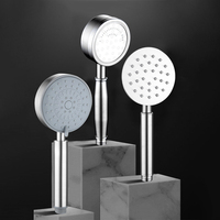 Ensemble de robinet de douche de salle de bain en acier inoxydable 304 mitigeurs de robinet chauds et froids avec pommeau de douche à pluie et jet doux