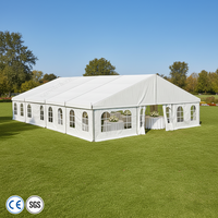 Grande tente de réception extérieure imperméable et robuste pour mariage, événement commercial ou exposition