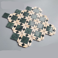 Décoration intérieure personnalisée carrelage mosaïque en pierre aspect marbre de haute qualité