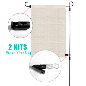 Soporte de bandera de jardín, mástil de 13,5 pulgadas de ancho, soporte de mástil de césped Premium con Clip de viento para jardín al aire libre - Product Image 2