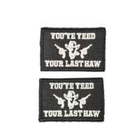 Chapeau de cowboy western en gros, broderie personnalisée, étiquette tissée, patchs thermocollants tricotés sur mesure, badges
