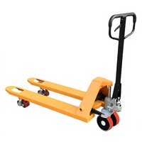 Nouvelle chariot élévateur manuel OEM personnalisé, transpalette hydraulique manuel, châssis en acier robuste, capacité de charge de 2 tonnes pour la manutention de marchandises en usine