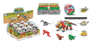 BEFLY - Juguete de Dinosaurio de Plástico para Niños, 73 Piezas, Económico, Promocional, Ecológico, Bloques de Construcción DIY - Product Image 5