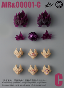 Stock Air&OQ Studio Drag0n Shf Super Saiyan SSJ Majin Vegeta Accesorios de Cabeza de PVC para Figura de Acción, Kit de Cabezas Personalizadas de 15cm - Product Image 2