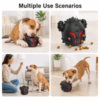 Balle à mâcher élastique en caoutchouc durable, jouet interactif populaire pour chien - Nettoyage des dents et développement de l'intelligence, distributeur de friandises écologique