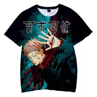 2 Tot 14 Jaar Oude Kinderen Tshirt Jujutsu Kaisen Shirt Mannen Vrouwen Streetwear Zomer Ademend T-shirt Hot Koop 3D gedrukt Anime Tops