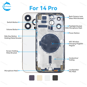 STAROZON Coque arrière de haute qualité pour <span class=keywords><strong>iPhone</strong></span> 14 Plus <span class=keywords><strong>Pro</strong></span> <span class=keywords><strong>Max</strong></span>, boîtier de téléphone impeccable - Product Image 4