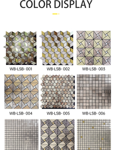 Revêtement mural en mosaïque en aluminium composite brillant facile à installer en PVC, flexible, auto-adhésif, mosaïque murale, autocollant mural en mosaïque - Product Image 2