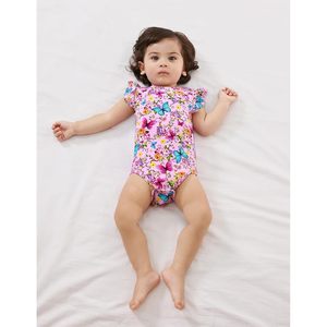 Body de Bebé Niña BambooBud, Sin Mangas, Cuello Redondo, Tejido Fresco, Ropa de Juego, Estilo Dulce, para Verano - Product Image 5