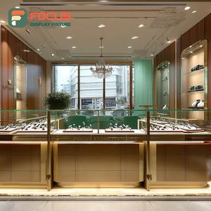 Fabricante de Vitrinas Minimalistas para Joyería, Acabado Laminado, Mostrador de Vidrio para Centro Comercial - Product Image 2