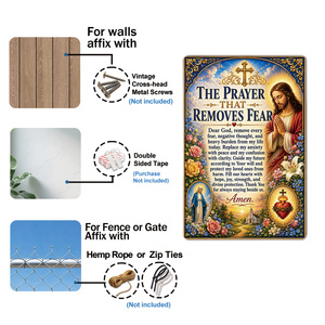 Artesanía Metálica al por Mayor, Letreros Metálicos Vintage de Catolicismo, Personalizables con Imágenes de Jesús y la Biblia para Decoración del Hogar, Iglesia, Cuadros y Arte Mural - Product Image 5
