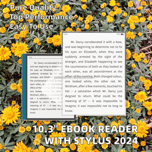 เครื่องอ่านอีบุ๊ค E-ink ขนาด 10.3 นิ้ว รุ่นใหม่ ปี 2024 พร้อมปากกาสไตลัส ระบบปฏิบัติการ <span class=keywords><strong>Android</strong></span> ความละเอียด 1600x1200 แบตเตอรี่ 5000mAh แอปอ่านหนังสือออนไลน์ฟรี ดิจิทัล - Product Image 2