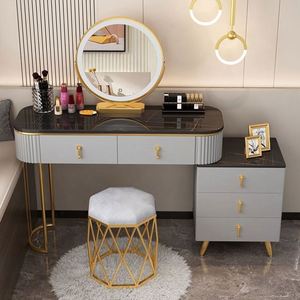 Juego de Muebles de Dormitorio Minimalistas Modernos de Alta Calidad con Tocadores, Espejo, Cajones e Iluminación - Product Image 2