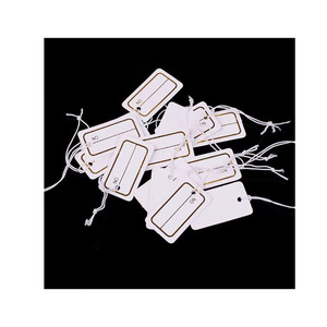 Papel especial de marca personalizado, tamaño privado, fabricación colgante de ropa, diseño simple, papel impreso, etiqueta de cartón - Product Image 1