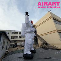 Grande décoration gonflable d'astronaute pour accessoires de scène, ballon d'astronaute imprimé DIY pour événements de festivals scientifiques