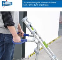 Chariot à main professionnel EXPRESSO Alu entièrement monté pour caisses de boissons et fûts, capacité 250 kg, pneus pleins anti-crevaison