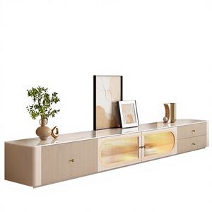 Nouvel ensemble de tables basses aspect ardoise 2026 pour salon, combinaison compacte de meuble TV de style luxueux pour petits appartements - Product Image 4