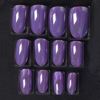 Demi-couverture en gel UV ABS pré-conçue, pointes d'ongles carrées courtes pour salon, certifiées CE