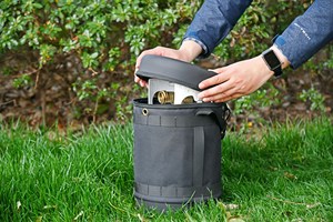 Uweld EVA đáy cứng Propane tank cover, 5lb Propane gas Tank Bag với Side Flip Flap và ổn định Tabletop tính năng - Product Image 4