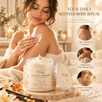Beurre Corporel Parfumé OEM Vanille Ambre Musc Hydratant Riche Non Gras Après Douche Soin Corporel Parfumé pour Superposition de Parfums