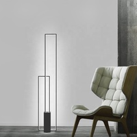 Lampe Led d'angle autoportante en acrylique, design nordique minimaliste, luminaire décoratif de plafond, idéal pour un salon