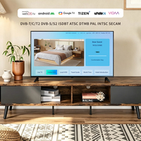 TV LED 4K Smart Baru Berkualitas Tinggi dengan Layar 24 32 43 50 55 inci, HDR, AI Pixel Dimming, Android 14, Warna Hitam, Set TV, TV Hotel